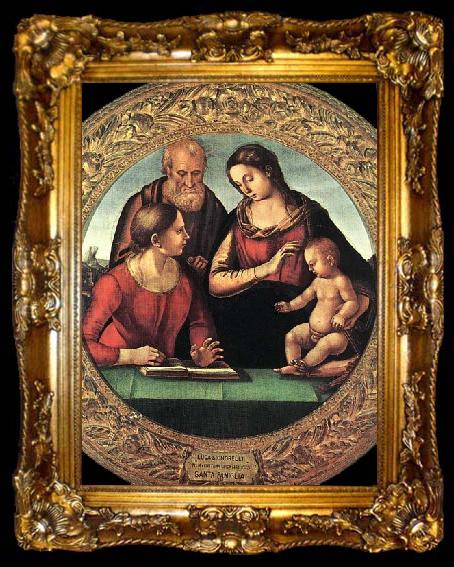 framed  Luca Signorelli Madonna and Child with St Joseph and Another Saint, ta009-2